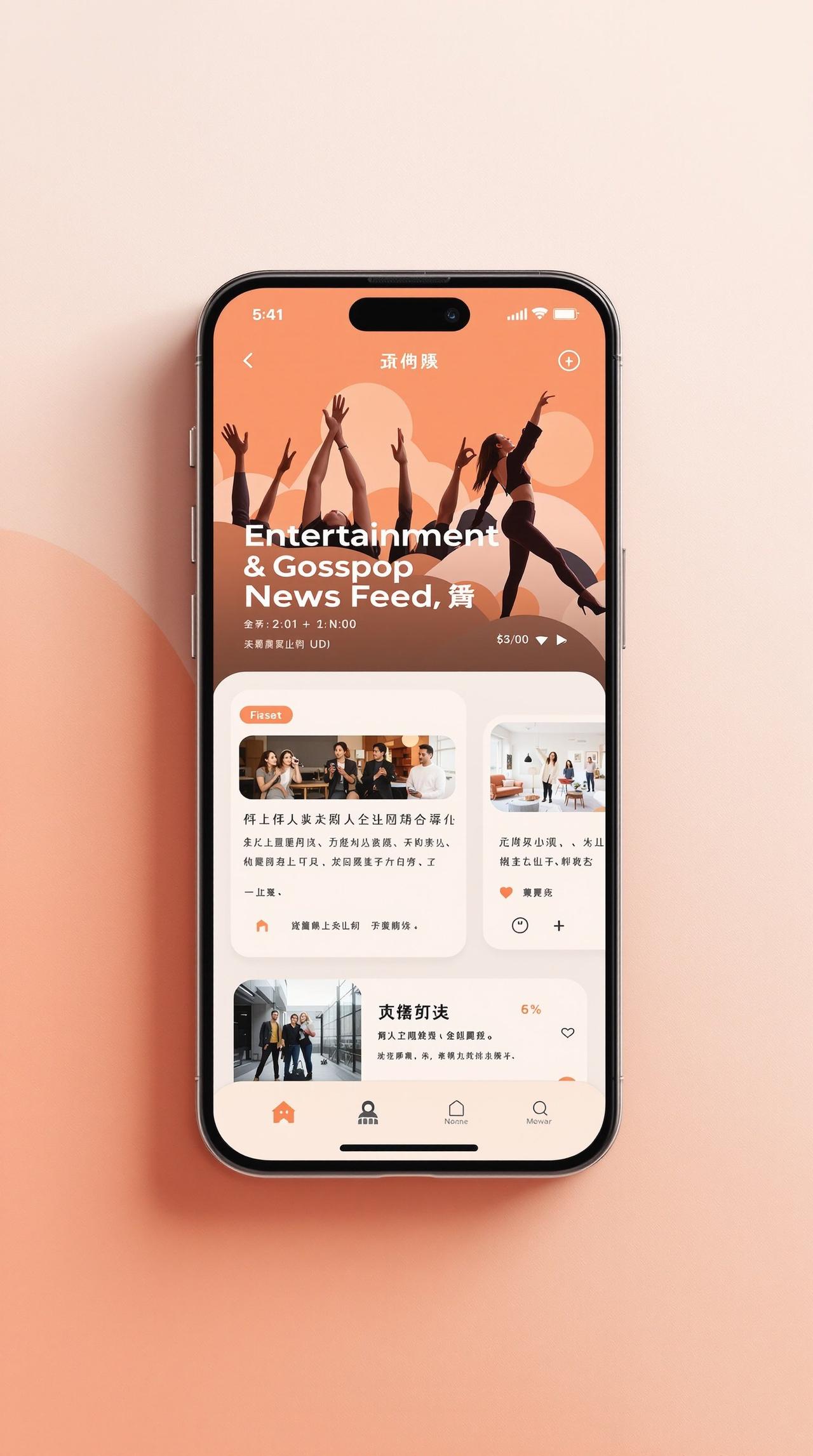 今日八卦APP界面预览
